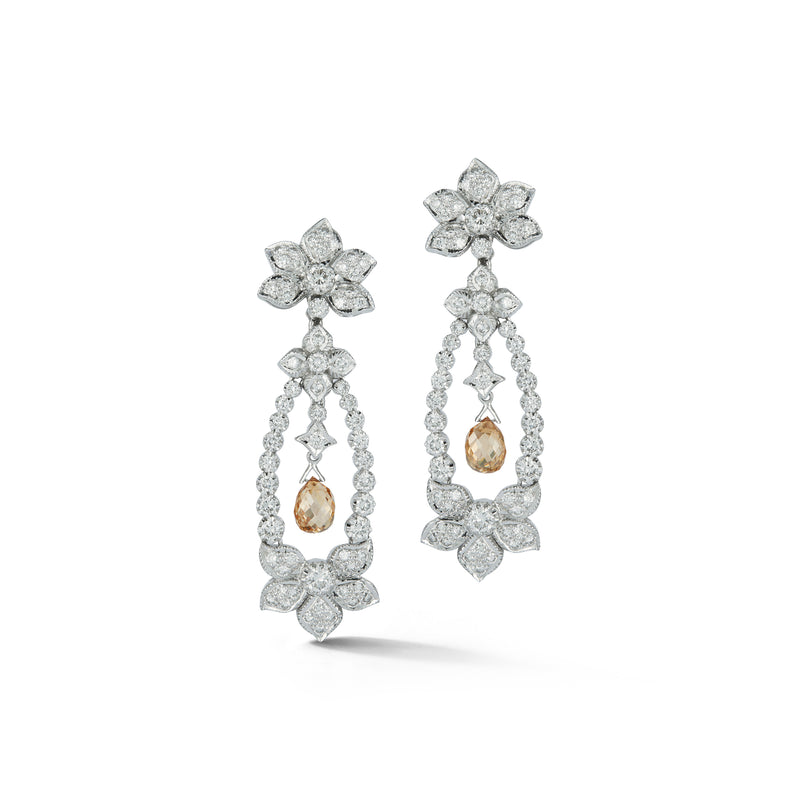 Diamond Gold Chandelier Earrings – jeweleretteandco